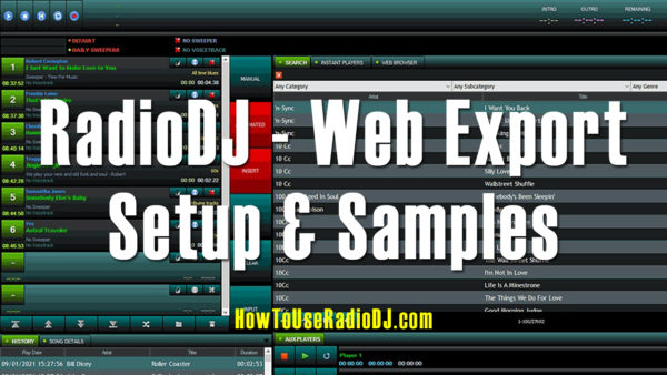 RadioDJ Web Export