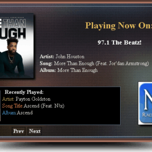RadioDJ Now Playing Big Display