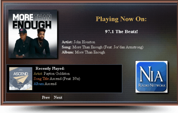 RadioDJ Now Playing Big Display